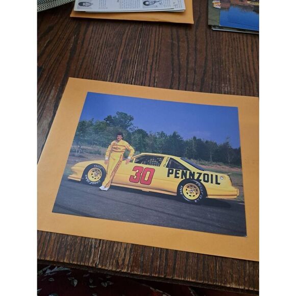 Vintage Michael Waltrip Pennzoil 30 Driver Card Bahari Racing NASCAR Winston Cup - Picture 1 of 2